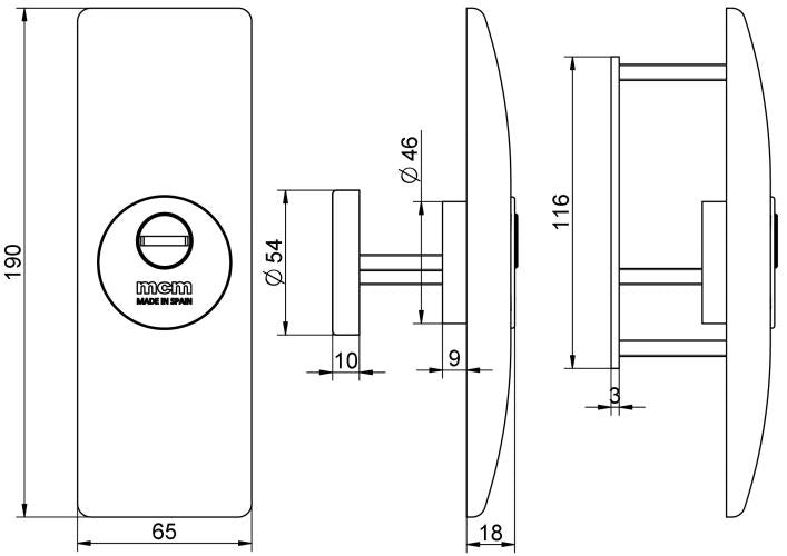 Escudo de alta seguridad MCM Vesta