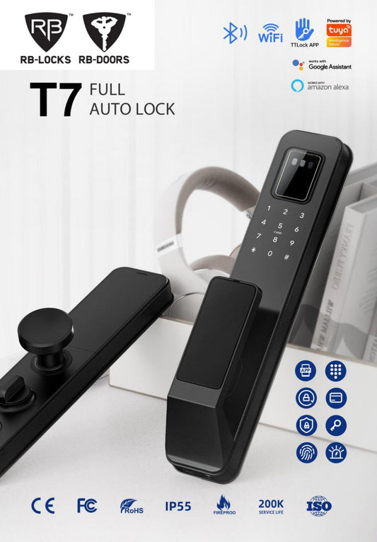 Cerradura Digital Inteligente T7 con Sistema de Cierre Multipunto RB Locks