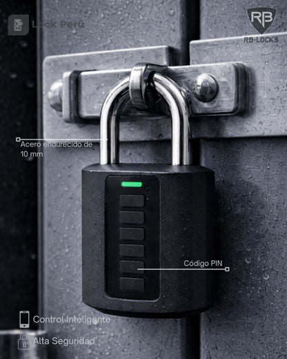 Candado Inteligente T10 RB LOCKS de Alta Seguridad para Exteriores