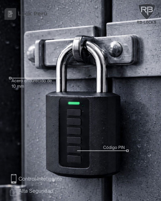 Candado Inteligente T10 RB LOCKS de Alta Seguridad para Exteriores