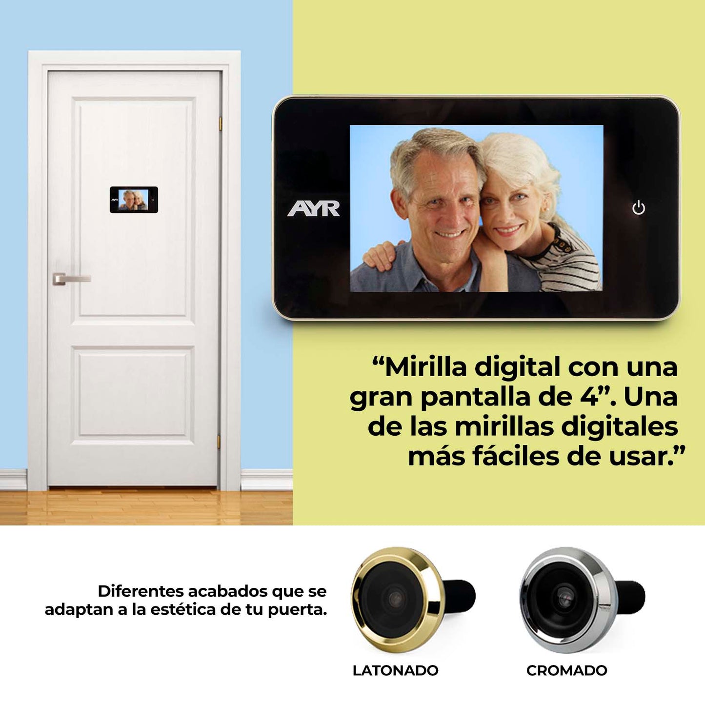 Mirilla Digital AYR 754 Pantalla 4"