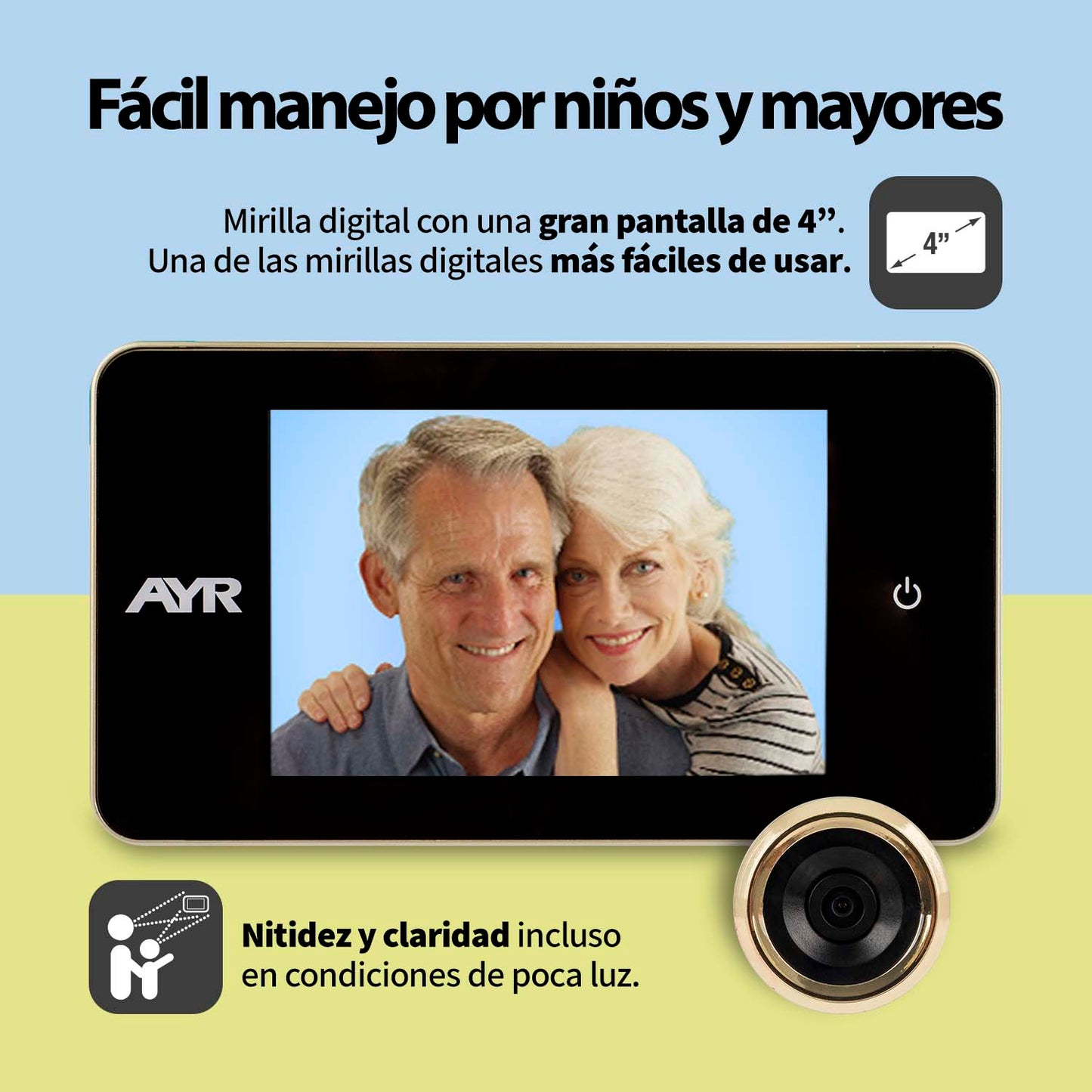 Mirilla Digital AYR 754 Pantalla 4"