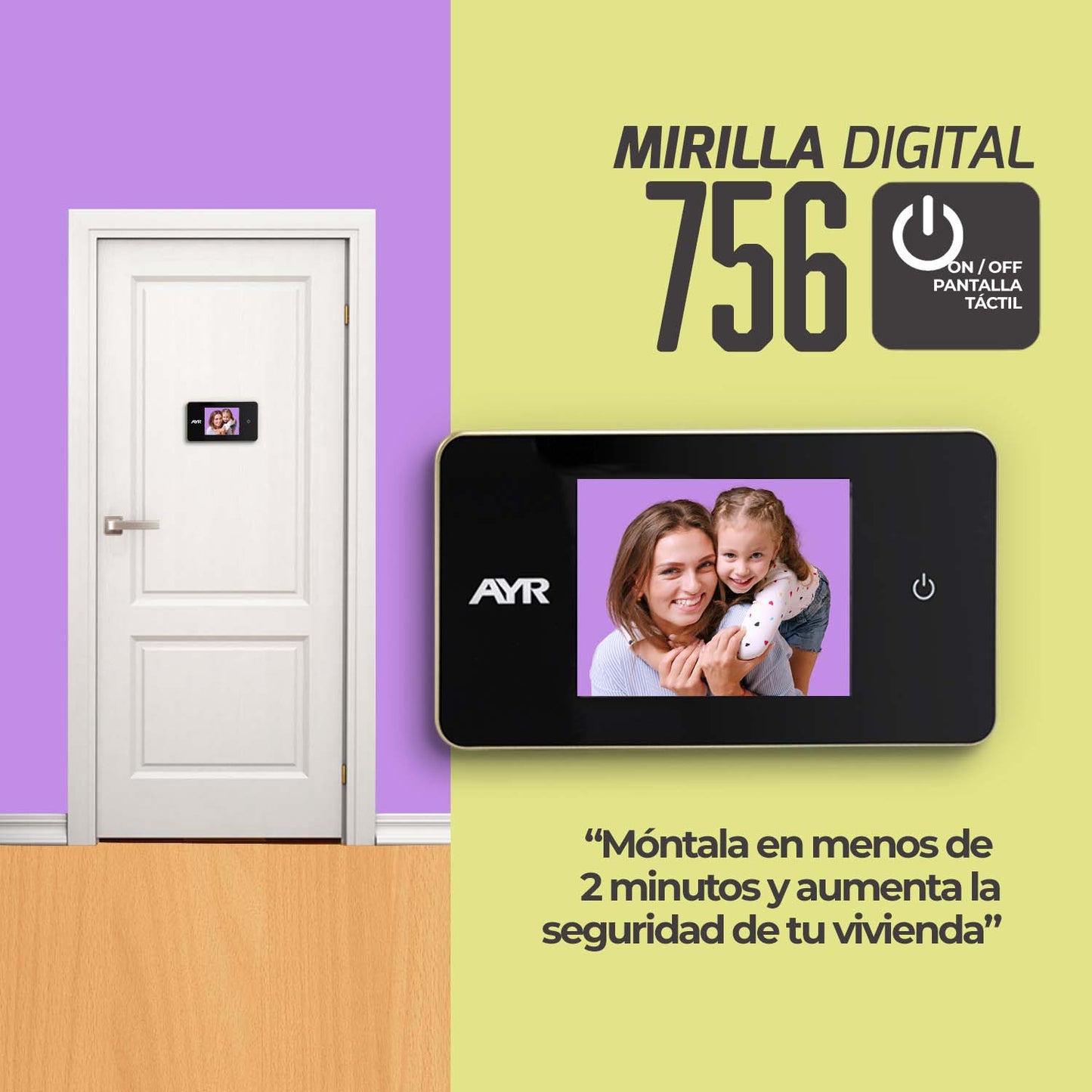 Mirilla Digital AYR 756 Pantalla 2,6"