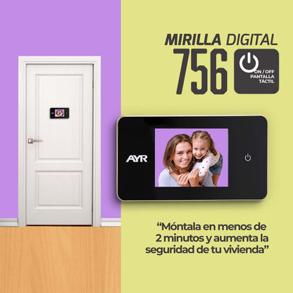 Mirilla Digital AYR 756 Pantalla 2,6"