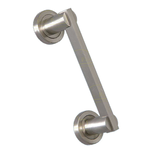 Manija con Roseta Redonda para Puertas Acero Inoxidable  Marca PRISMA