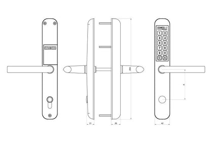 Manija digital con teclado MCM easyKEY SMART